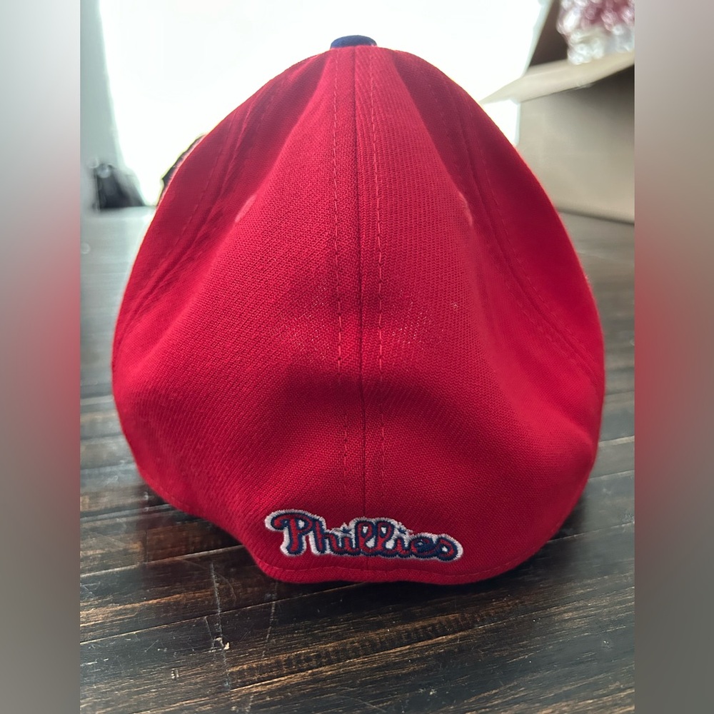 Phillies New Era Red Cap with White Lettering - Picture 3 of 6